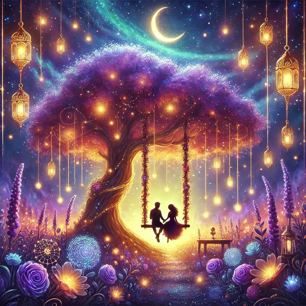 🌃💫 Starry Night Swing 💑✨