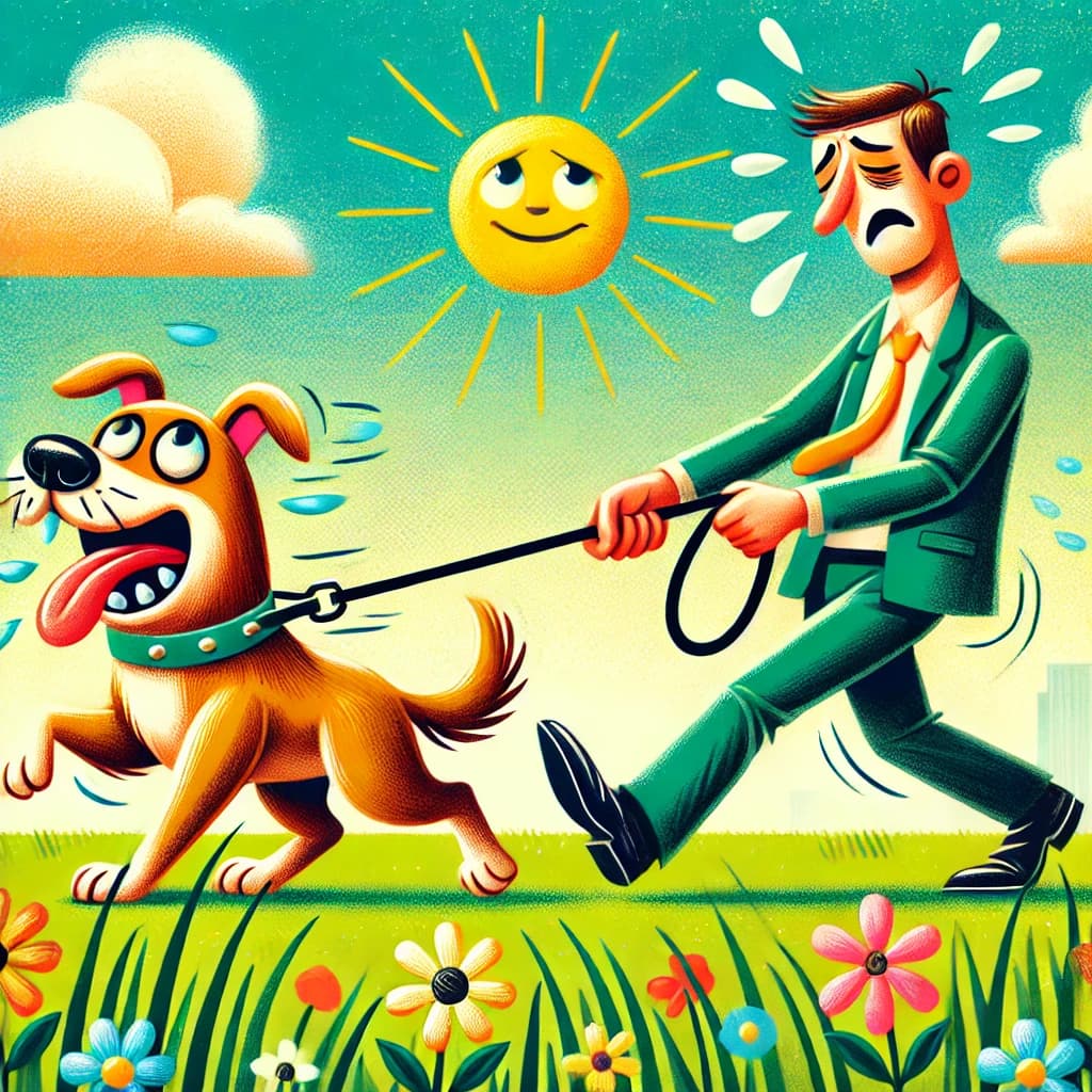 🐶🌞 Dog Walk on Sunny Day 👔🛀