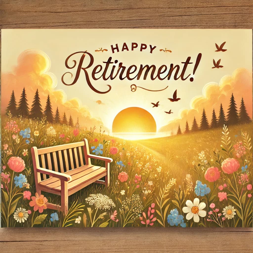 🎉 Happy Retirement! 🌞🏡🐦🌻