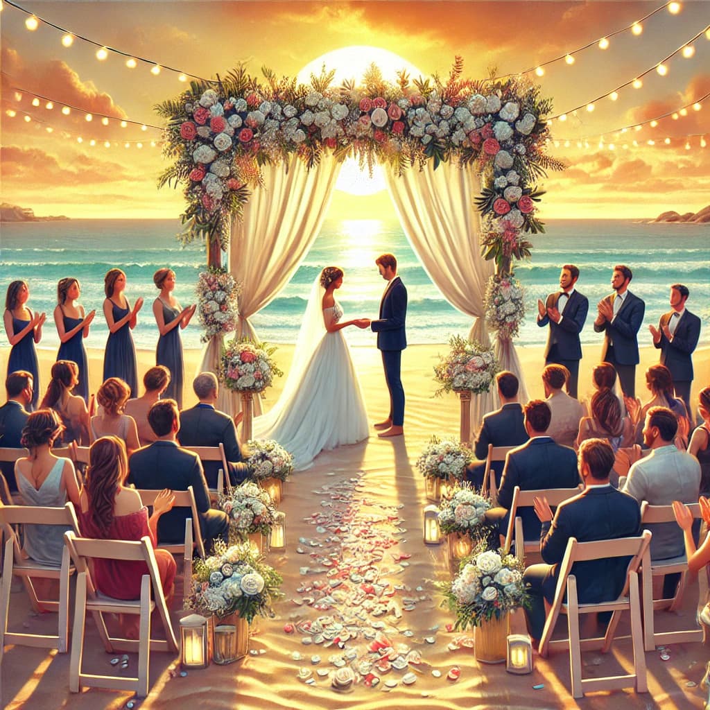 🎉💍 Wedding Sunset Beach Arc